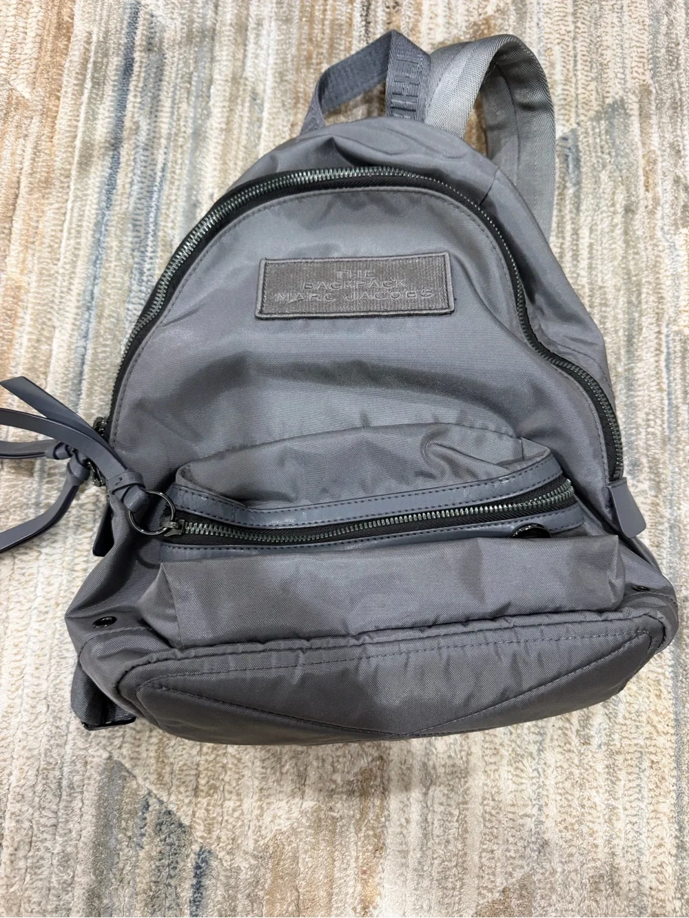 Marc Jacobs Gray Nylon Mini Backpack